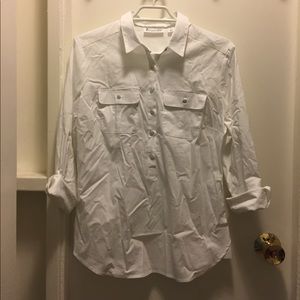 NY&C 7th Avenue White Dress Shirt